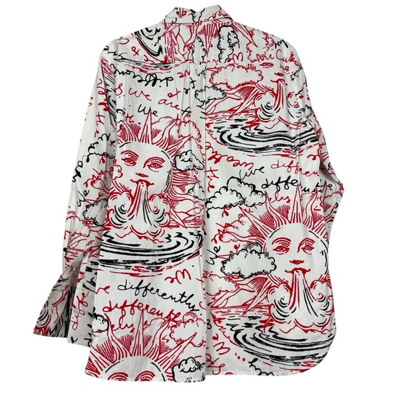 Stella McCartney Rare We Are The Weather Graphic Printed Button Shirt - Picture 3 of 6